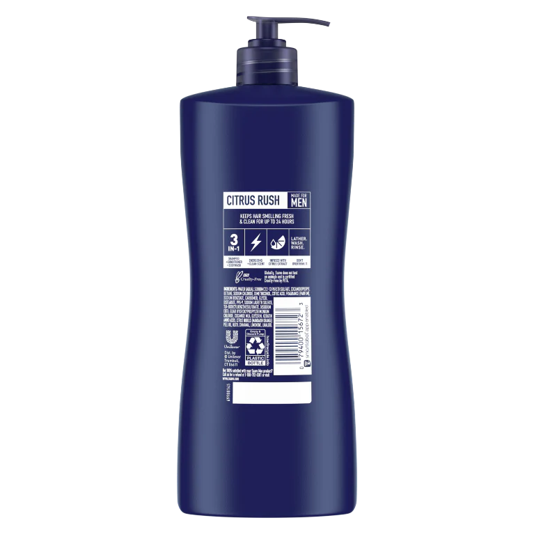 Men's Citrus Rush 3-in-1 Shampoo, Conditioner, & Body Wash - Image 12