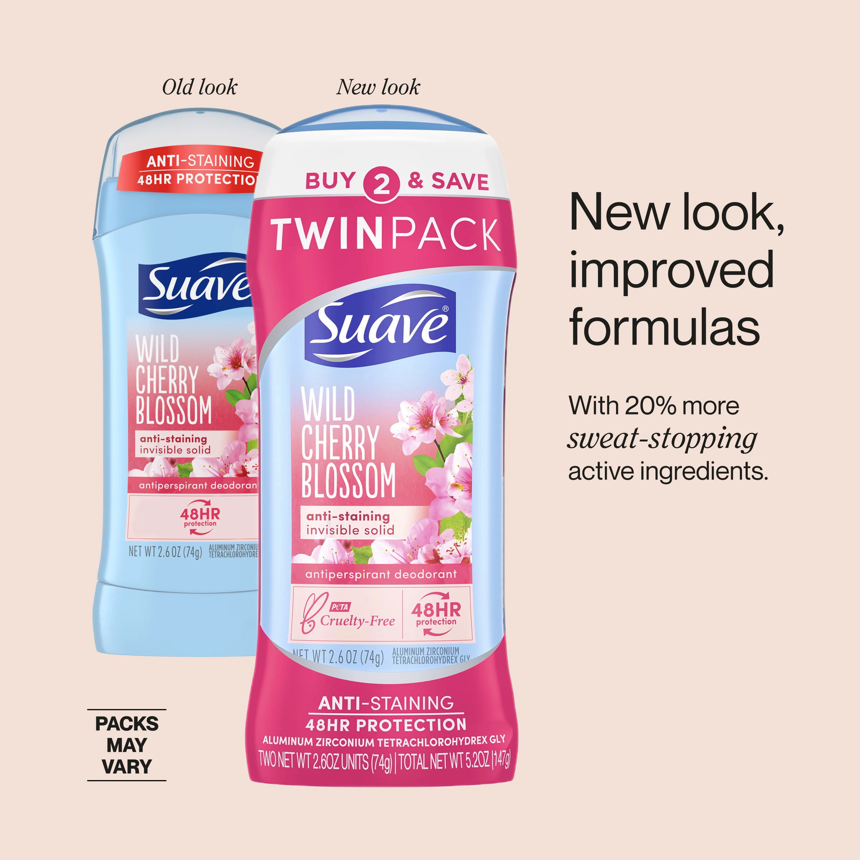 Wild Cherry Blossom Invisible Solid Antiperspirant Deodorant Stick - Image 3
